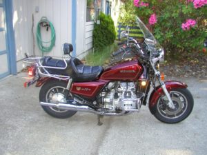 1984 Honda Gold Wing GL1200 in Victory Red.