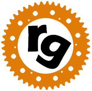 RandsGear sprocket logo with orange gear and black text